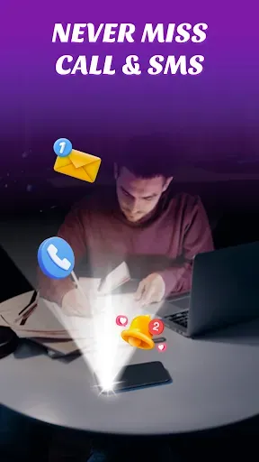 Скриншот 2 — Flashlight: фонарик на звонок