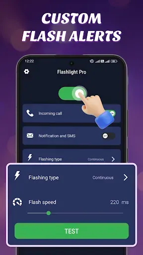 Скриншот 3 — Flashlight: фонарик на звонок