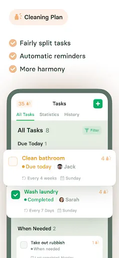 Скриншот 2 — Chore Tracker - Flatastic