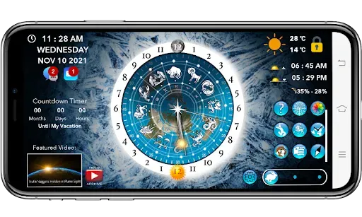 Скриншот 4 — Flat Earth Sun & Moon Clock