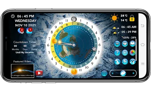 Скриншот 5 — Flat Earth Sun & Moon Clock