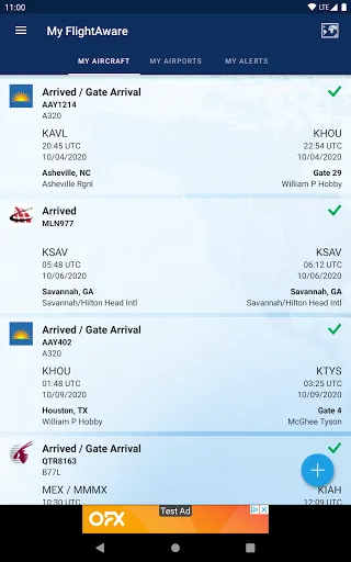 Скриншот 8 — FlightAware Отслеж. полетов