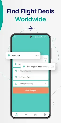 Скриншот 2 — Cheap Flights Booking App