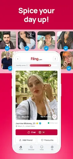 Скриншот 3 — Fling Dating App: Meet & Play