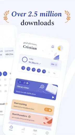 Скриншот 2 — Flipd: Focus & Study Timer