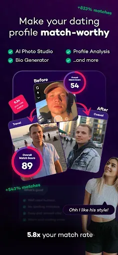Скриншот 3 — Flirtist - AI Dating Assistant