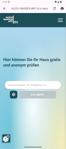 Скриншот 2 — Hochwasser App