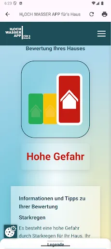 Скриншот 6 — Hochwasser App