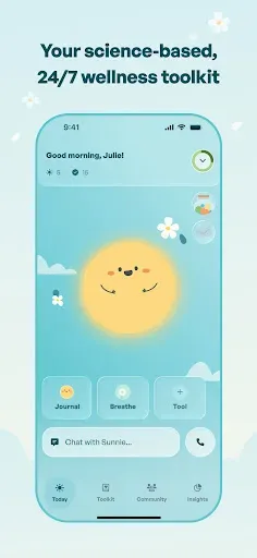 Скриншот 2 — Flourish: 24/7 Wellness Buddy