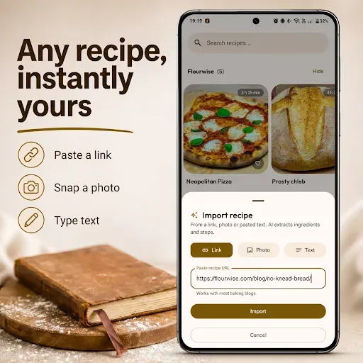 Скриншот 2 — Sourdough & Pizza Calculator