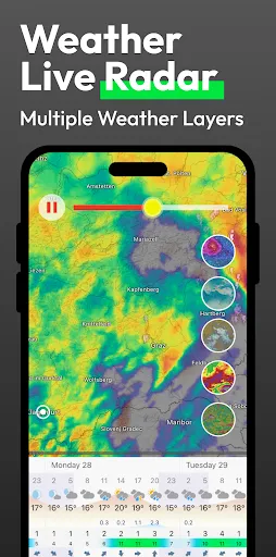 Скриншот 1 — Flow Weather - Live Radar Home