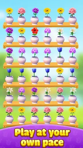 Скриншот 2 — Flower Sort: Bloom Puzzle Game
