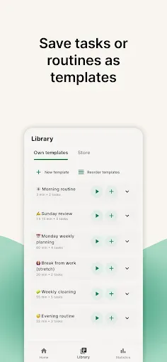 Скриншот 2 — FlowStack - Focus task timer