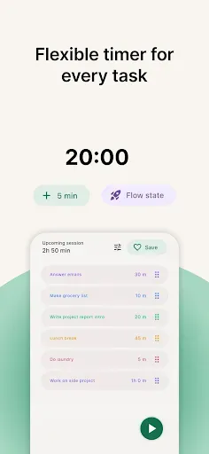 Скриншот 4 — FlowStack - Focus task timer