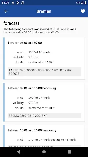 Скриншот 3 — Aviation weather - METAR & TAF