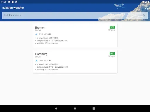Скриншот 7 — Aviation weather - METAR & TAF