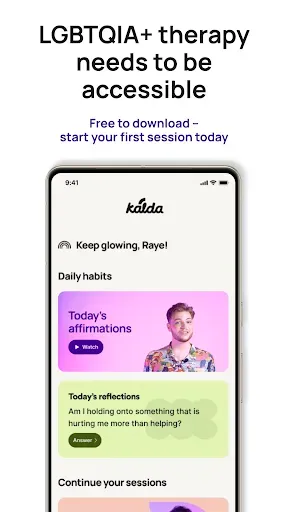 Скриншот 1 — Kalda LGBTQIA+ Mental Health