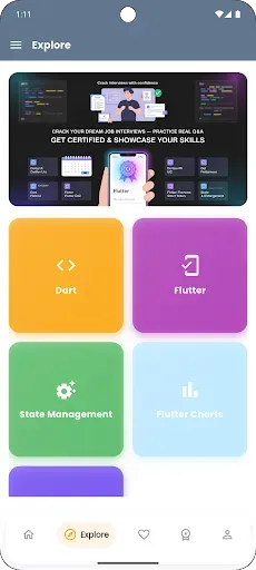 Скриншот 2 — Learn Flutter With Certificate