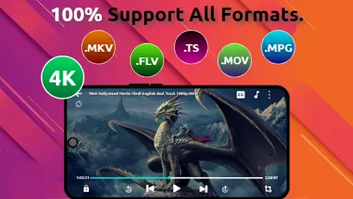 Скриншот 1 — FLV Video Player - mVid Player