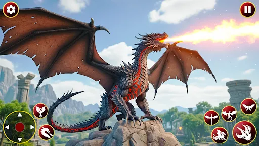 Скриншот 5 — Flying Dragon Sim: Be A Dragon