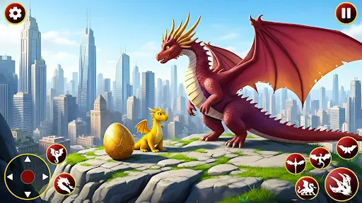 Скриншот 8 — Flying Dragon Sim: Be A Dragon