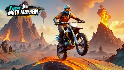 Скриншот 1 — Xtreme Moto Mayhem: Bike Games
