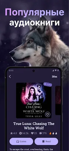 Скриншот 2 — MoonLit - Аудиокниги & Романы