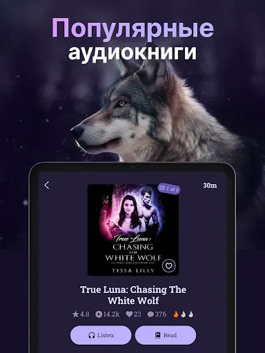 Скриншот 8 — MoonLit - Аудиокниги & Романы