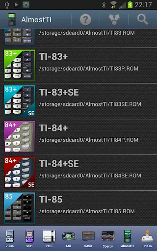 Скриншот 1 — AlmostTI - TI Calc Emulator