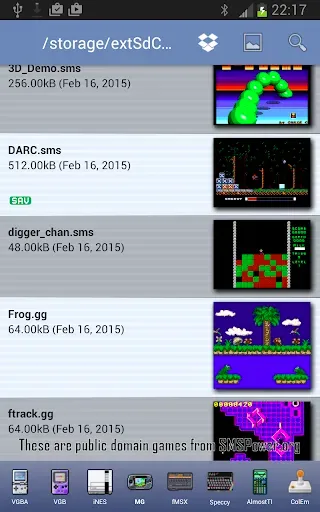 Скриншот 2 — MasterGear - SMS/GG Emulator
