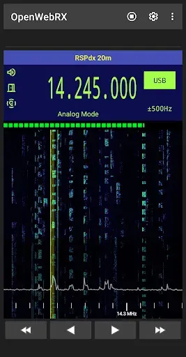 Скриншот 1 — OpenWebRX Online SDR Radio