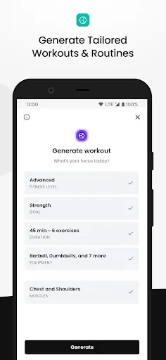 Скриншот 3 — FitHero - Gym Workout Tracker