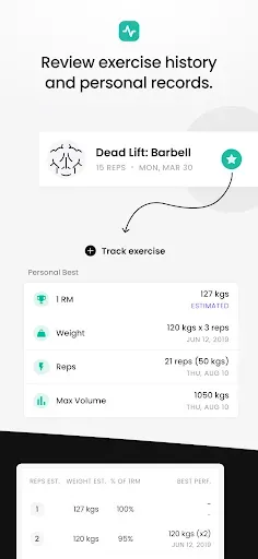 Скриншот 8 — FitHero - Gym Workout Tracker