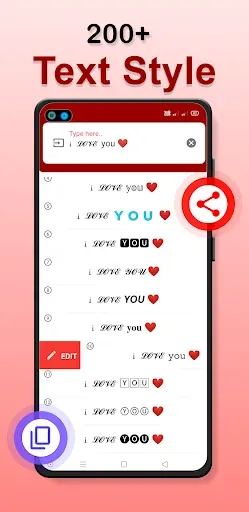 Скриншот 2 — Fancy Text & Number Style App