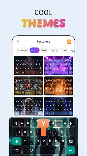 Скриншот 3 — Keyboard шрифты: эмодзи и темы