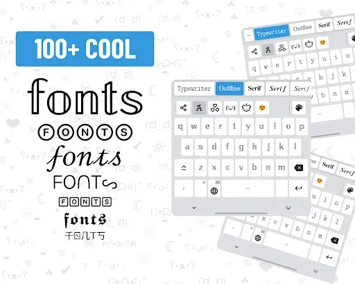 Скриншот 1 — Fonts - Шрифты для Клавиатуры