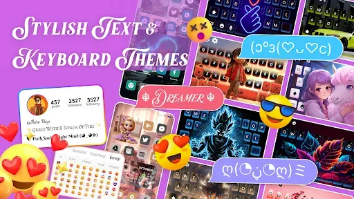 Скриншот 1 — Stylish Text & Keyboard Themes