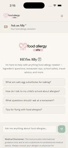 Скриншот 3 — Food Allergy Ally