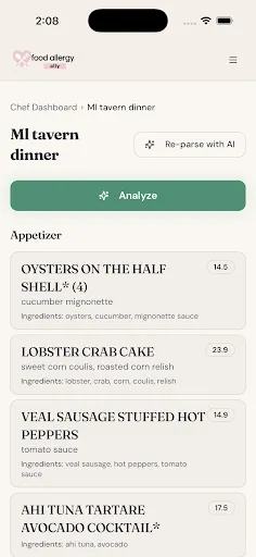 Скриншот 5 — Food Allergy Ally