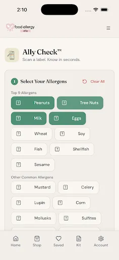 Скриншот 8 — Food Allergy Ally