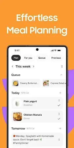 Скриншот 2 — Samsung Food: Meal Planner