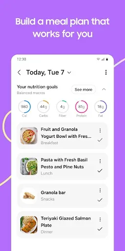 Скриншот 7 — Samsung Food: Meal Planner