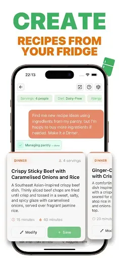 Скриншот 2 — Meal Planner: FoodiePrep AI