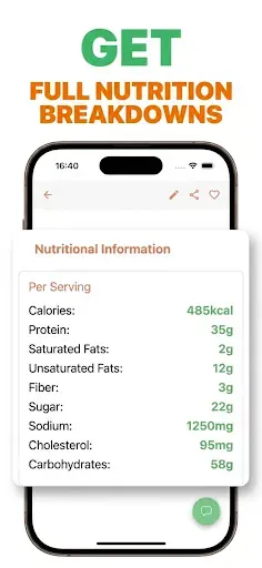 Скриншот 5 — Meal Planner: FoodiePrep AI