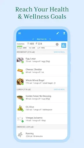 Скриншот 1 — Calorie Counter App: Fooducate