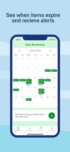Скриншот 2 — FoodWise - Your Food Inventory