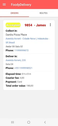 Скриншот 1 — Foody Delivery