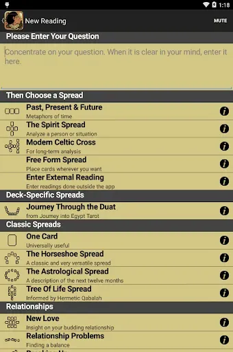 Скриншот 4 — The Journey into Egypt Tarot