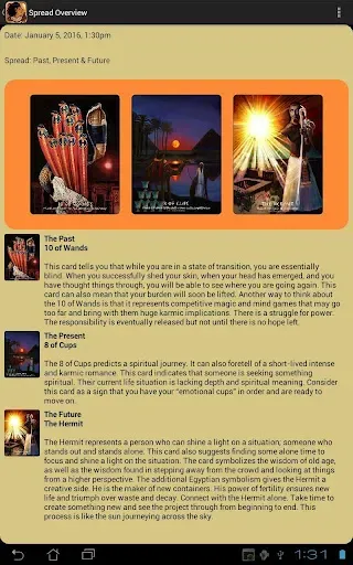 Скриншот 6 — The Journey into Egypt Tarot