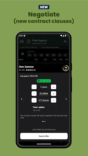 Скриншот 4 — Football Legacy Manager 25